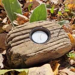 Driftwood Votive Candleholder