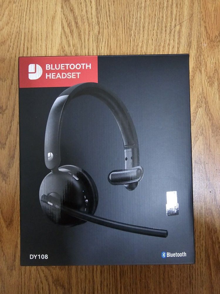 Wireless Headset with Mic for Work, Bluetooth 5.3 Headsets, Single-Ear Wireless Headset
AI Noise Cancelling