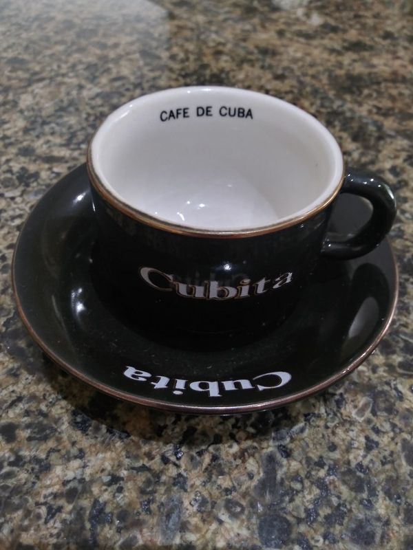 CUBITA Cafe de Cuba (Cuban Coffee) Set of 5 Cups & Plates. for Sale in ...
