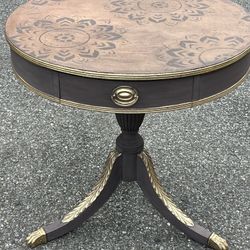 Custom Refinished Side Table 