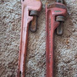 VINTAGE PIPE WRENCHES 