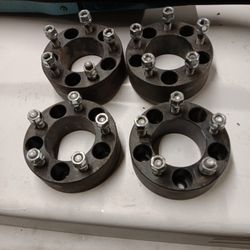 2 inch wheel spaces.