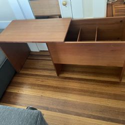 Wood Storage/ Desk Unit