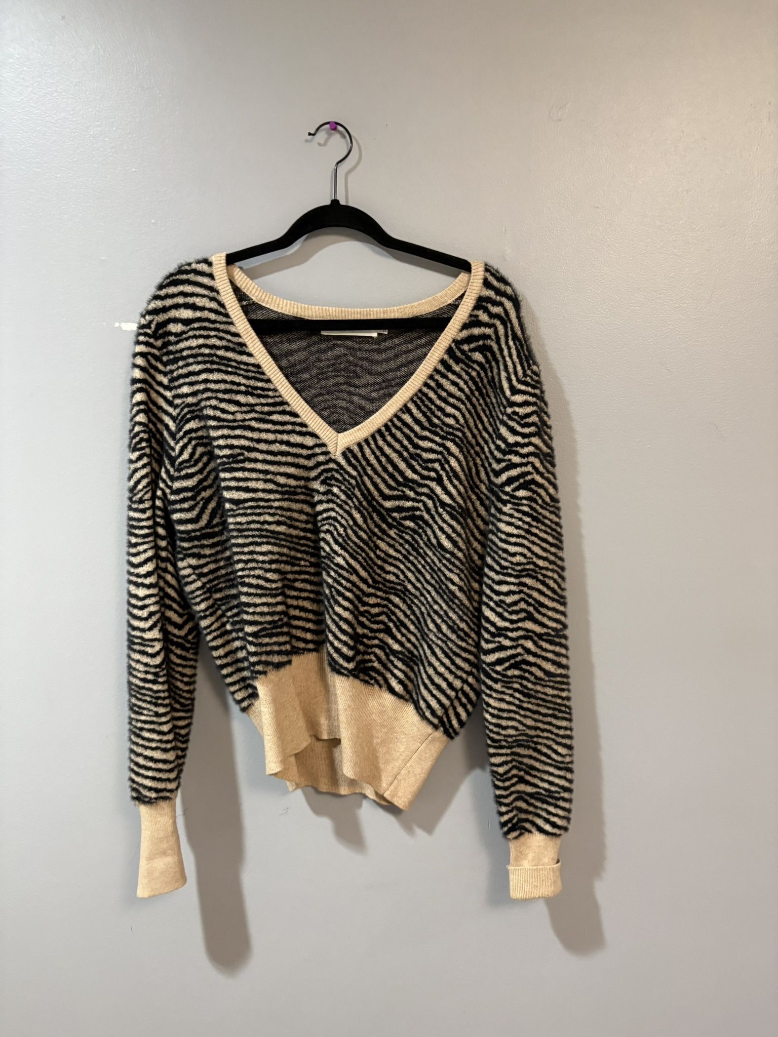 Astr Black Amd Cream Sweater