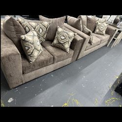 New Sofa + Loveseat Set 