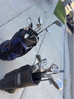 Golf Clubs with bags right handed