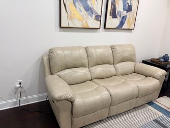 Power Reclining Leather Sofa