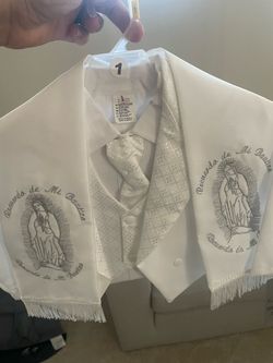 Baby Boy Baptism Outfit Size 1 Brand New