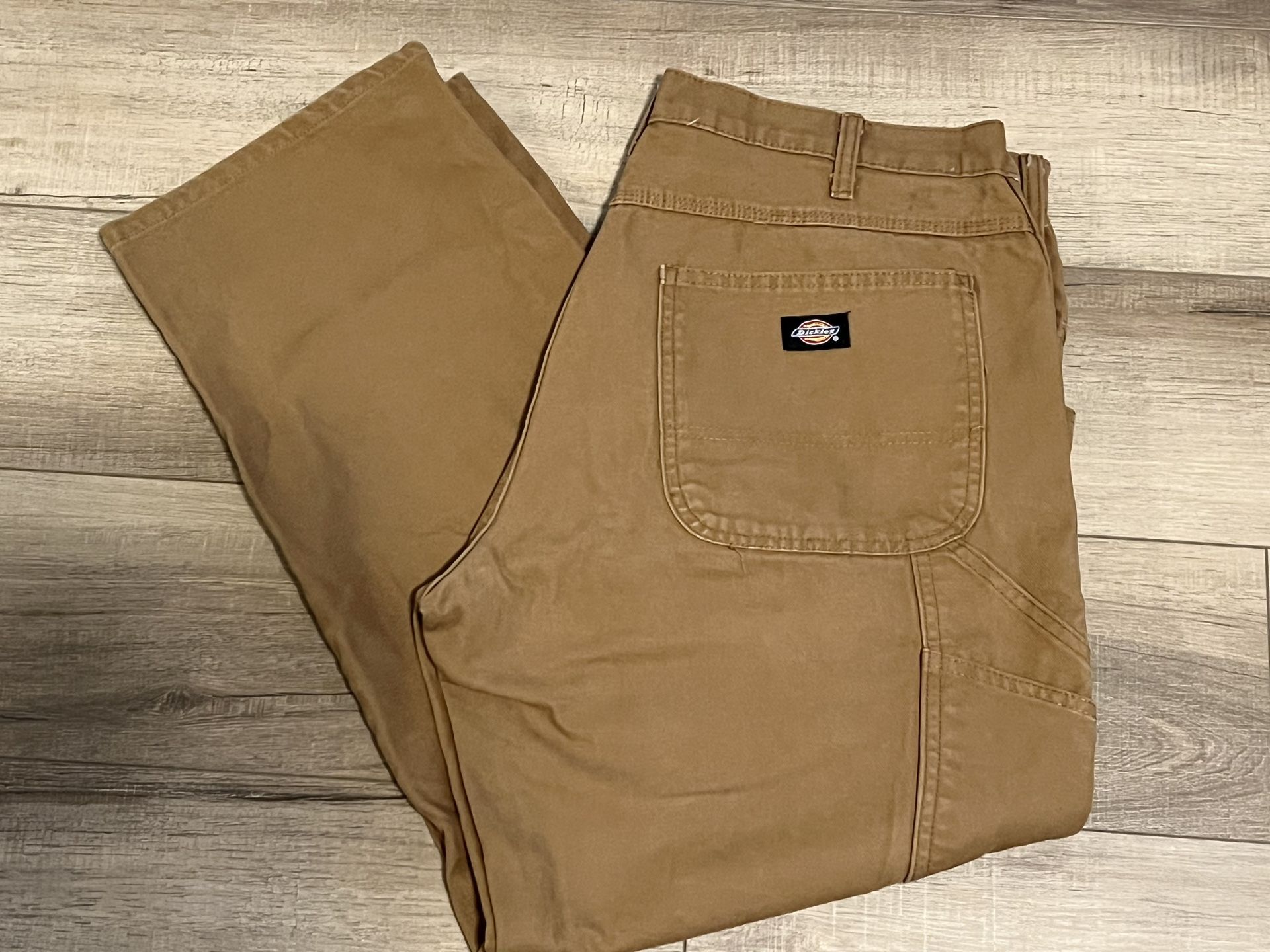 Dickies Men’s Workwear Pants Jeans Tan Brown 38”