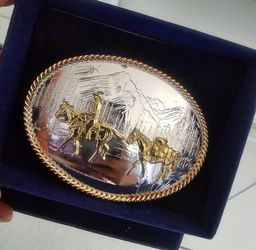 Montana Silver Silversmiths Belt Buckle