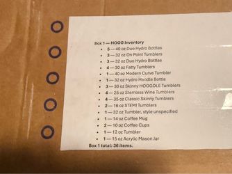 44 NEW HOGG Tumbler Blanks
