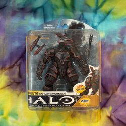 2010 McFarlane Halo 3 BRUTE Captain in VISR MODE Action Figure