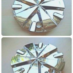 Polo Wheels Chrome Custom Wheel Center Cap  # NC-0012 (4CAPs)