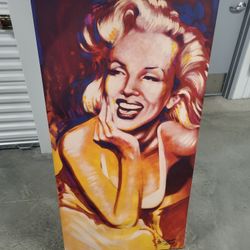 Stephen Fishwick Limited Edition "Fun, Marilyn Monroe" Giclee On Canvas 53' X 26.5'