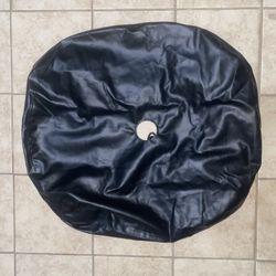 Leather Tire Cover with Camera Hole - 35” 