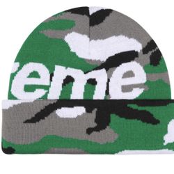 Green Camo Supreme Beanie Now Available 