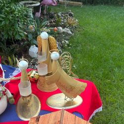 Angel Candle Holders Three Of Them, 14 Inch 13” 12 Inch