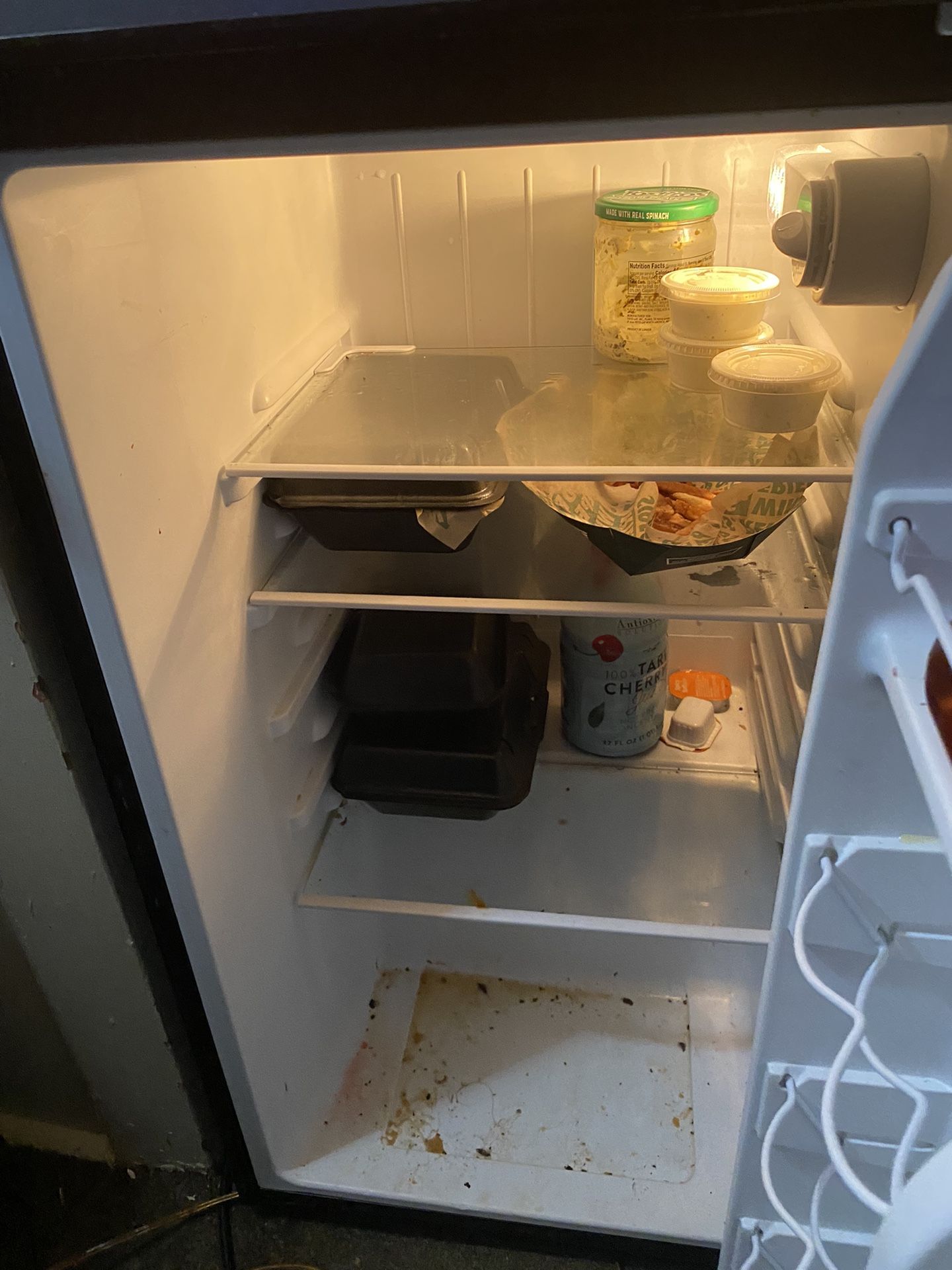 A Dorm Or Bedroom Fridge Raider With The Freezer