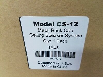 20 CS-12 Ceiling Mount Speakers