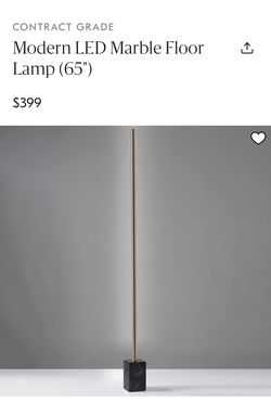 Modern LED Marble Floor Lamp (65")