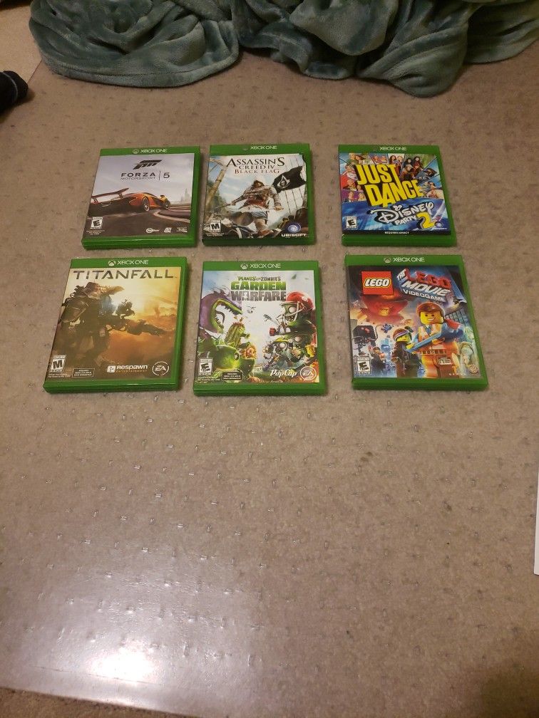 6 Bundle Of Xbox Games Barely Used.