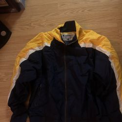 Vintage Champion Yello and Navy XL windbreaker