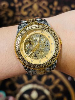 Brand New Premium Automatic Skeleton Watch – Luminous & Waterproof | Unisex Luxury Wat