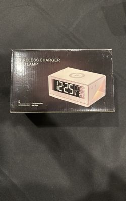 Wireless Charger Bed Lamp/clock