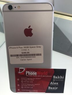 iPhone 6 Plus 16GB sprint