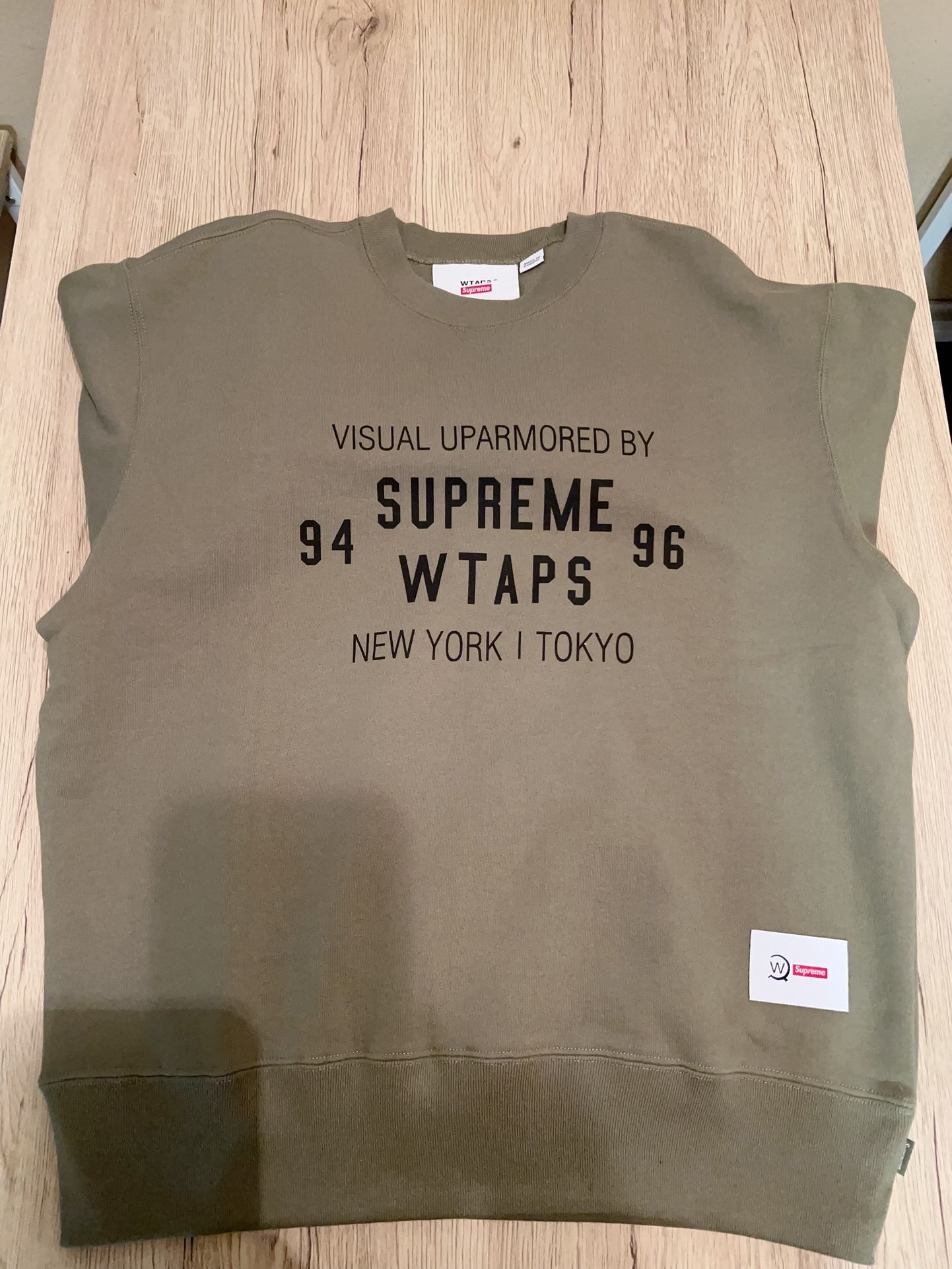 Supreme WATPS Crewneck Olive Green S