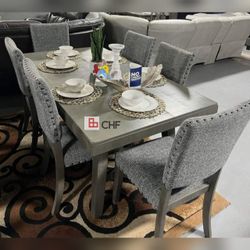 7 Pc Dining Table Set 