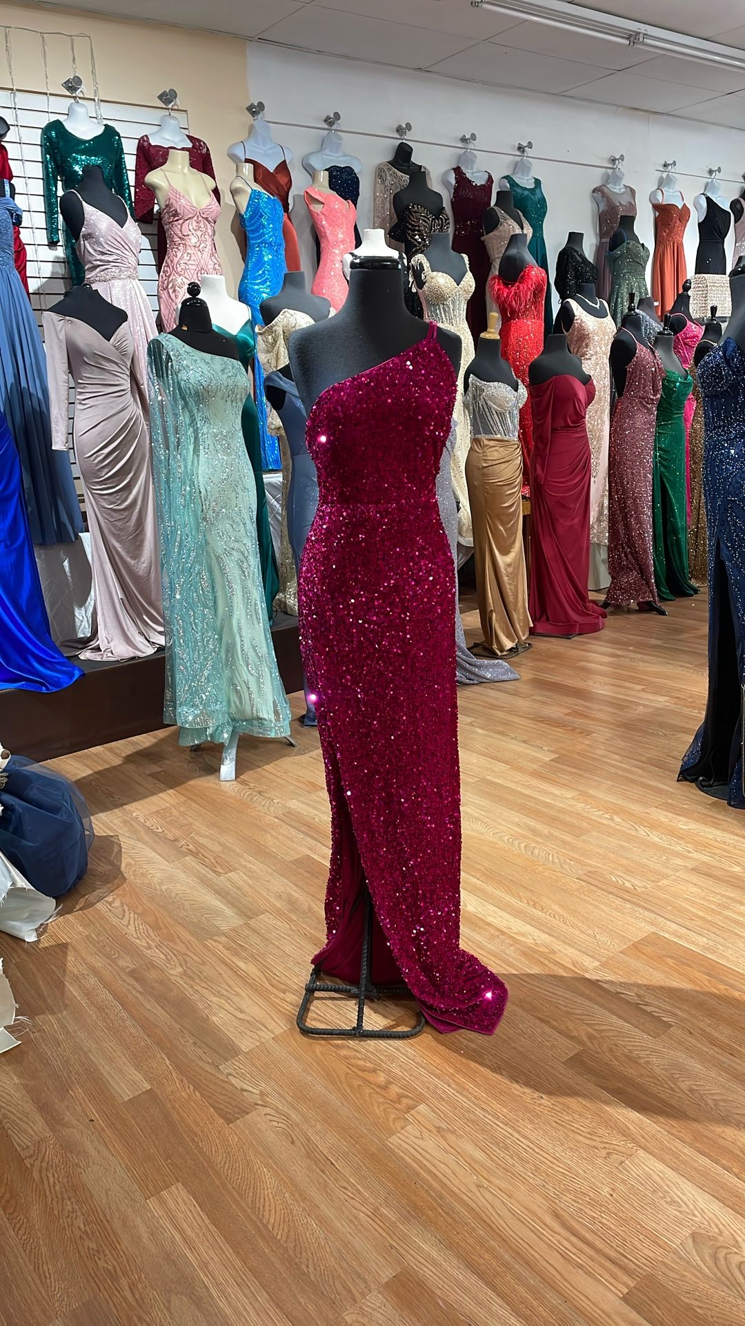 Hot Pink Sequins Dress 😍