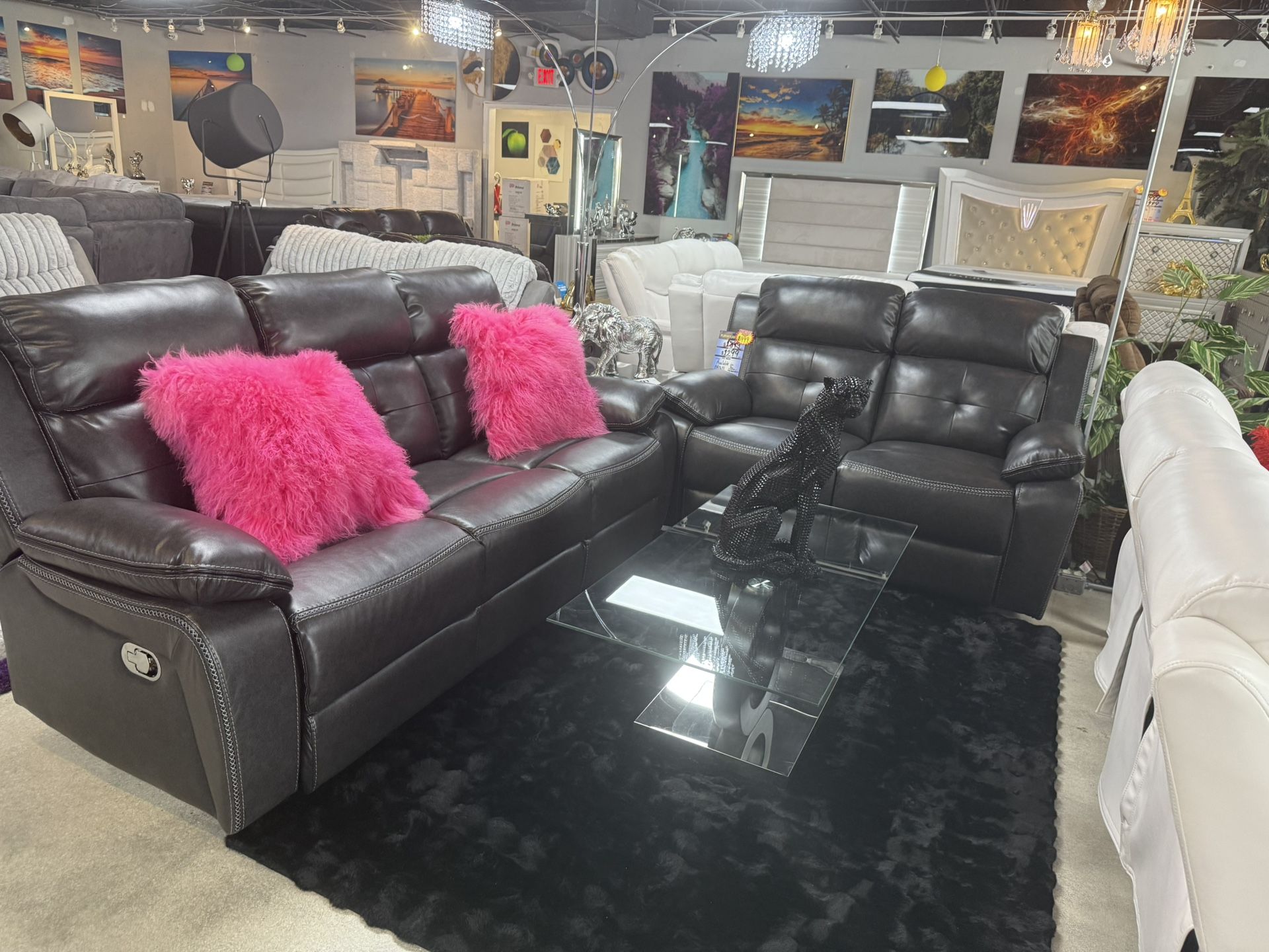 Huge Sale 2 Pc Reclining Sofa And Love Only $999