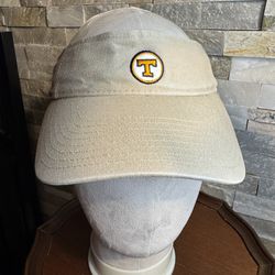 Vintage University of Tennessee Volunteers Tan Visor Adjustable Beige Orange