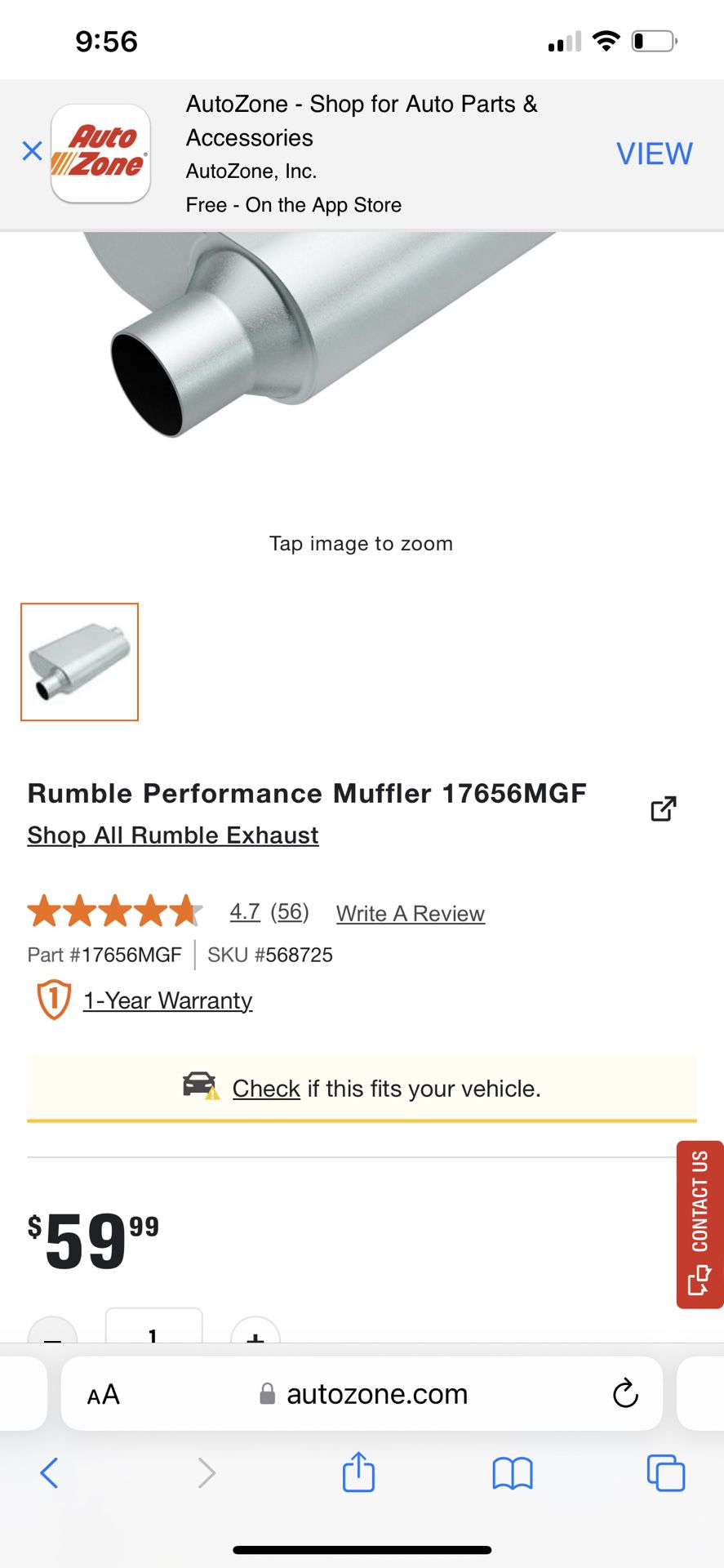 Rumble Performance Muffler