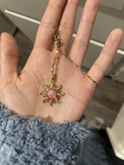 Pink Sun Necklace