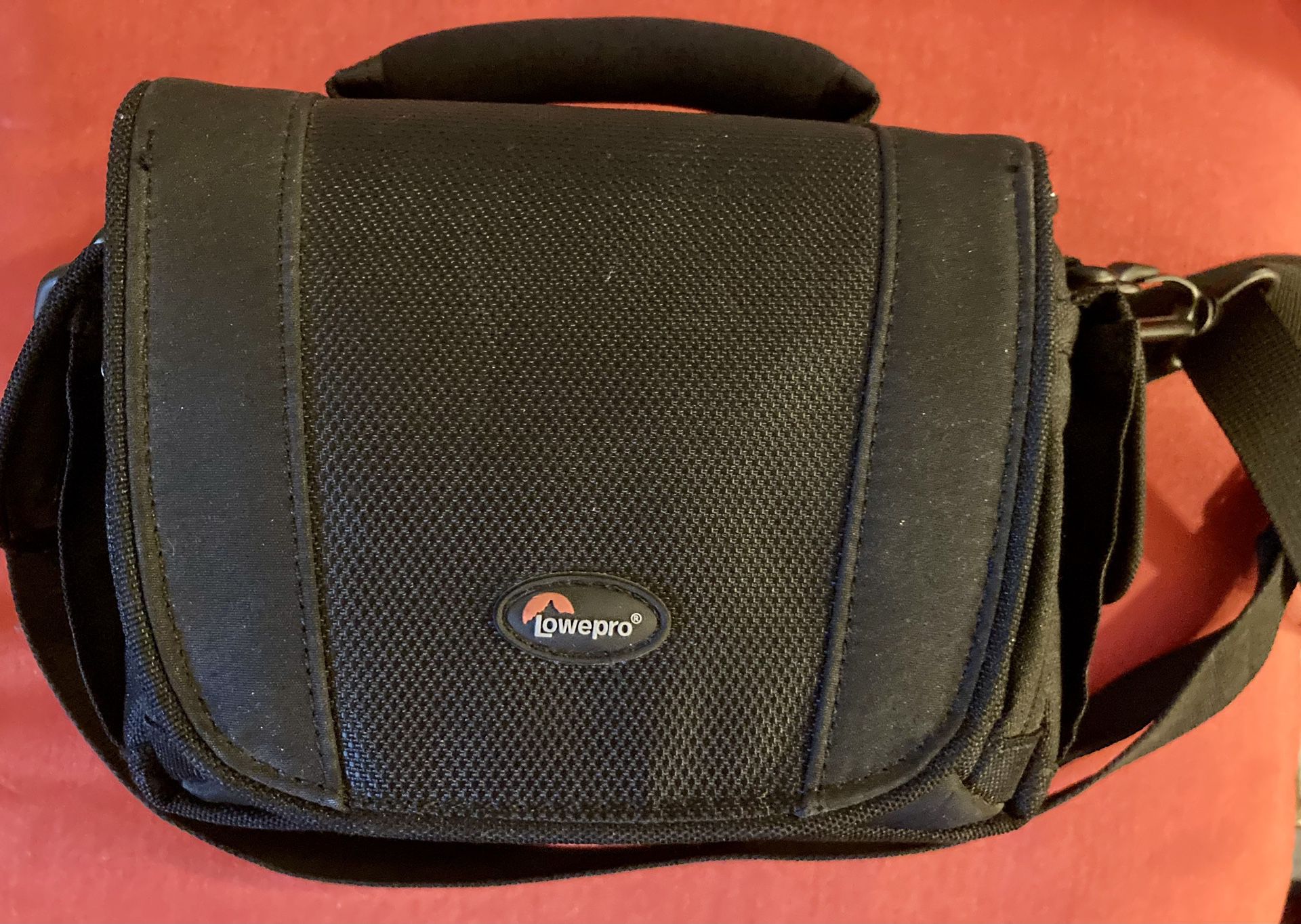 Black Fabric Lowepro Camera Bag 