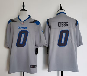 Detroit Lions #0 Jahmyr Gibbs Rivalries Vapor F.U.S.E. Limited Stitched Football Jersey