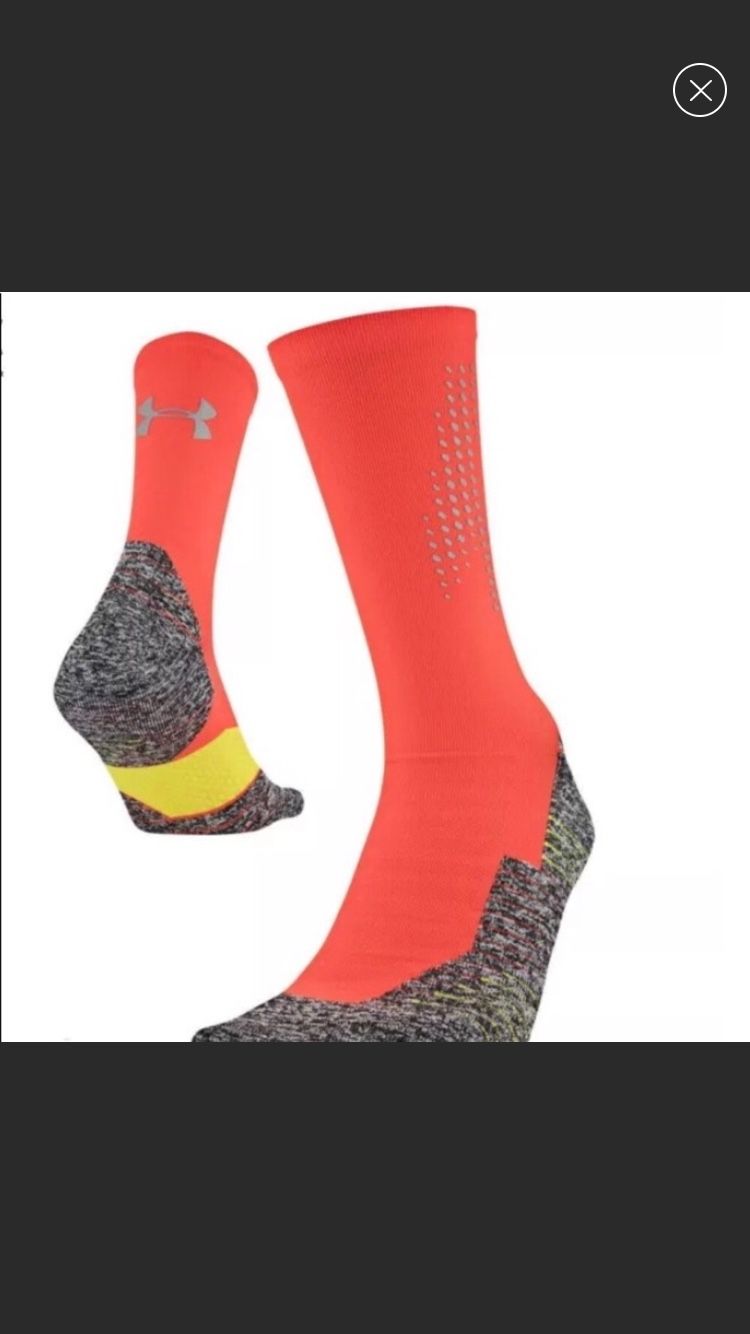 2 Pair of Reflective No Show Socks Fits size 8-12