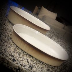 Oval Ceramic Baking Dishes Set(2)