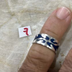 925 Sterling Silver Wedding Ring Size 7