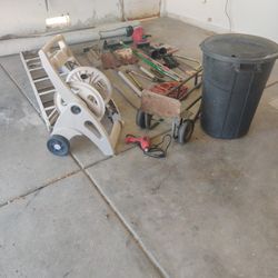 Ladder,Waterhose Roller Up trash Can Drill