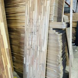 8 ft. L x 25 in. D Unfinished Acacia Butcher Block Countertop With Square Edge ( Thickness 1.5 inch)  $125 