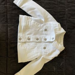 12 Month White Jean Jacket