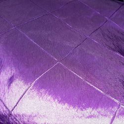 Plum Purple Pintuck Satin 90" x 118" Rectangular Tablecloth Lot of 11  ~ ranjacuj
