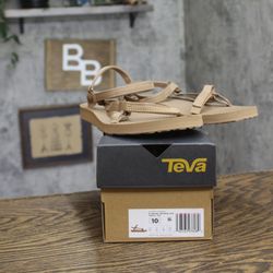 Nwt Teva Slim Sandals Strap 1150110 Tigers Eye Brown 10m