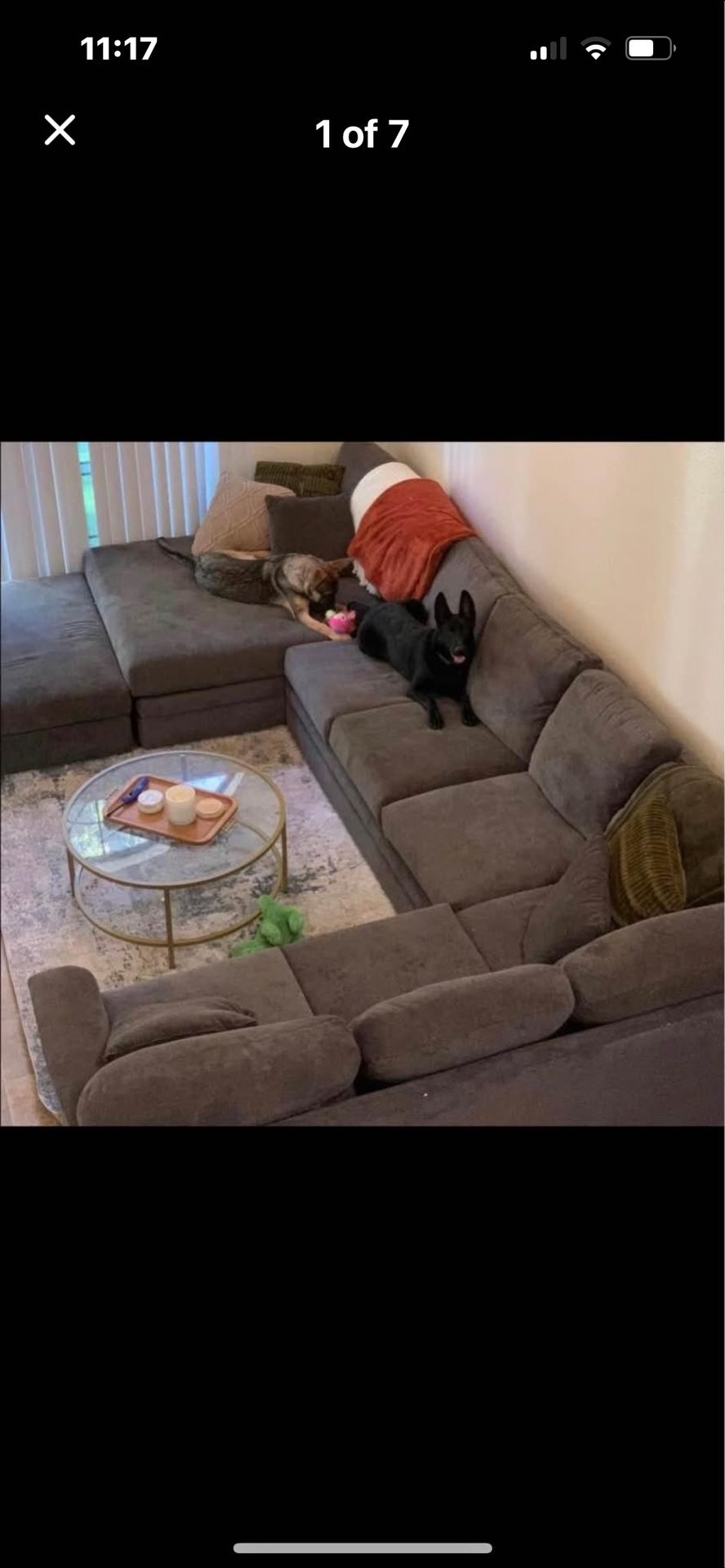 Living Spaces Custom Sectional