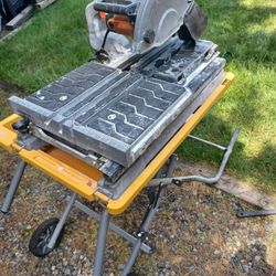 Ridgid 10" Tile Saw With Stand