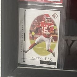 Mahomes Jersey With His Rookie Card