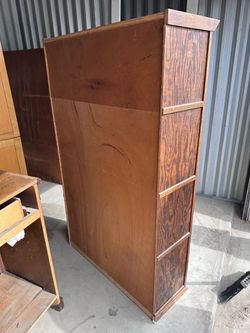 Vintage Solid Wood Wardrobe Cabinet